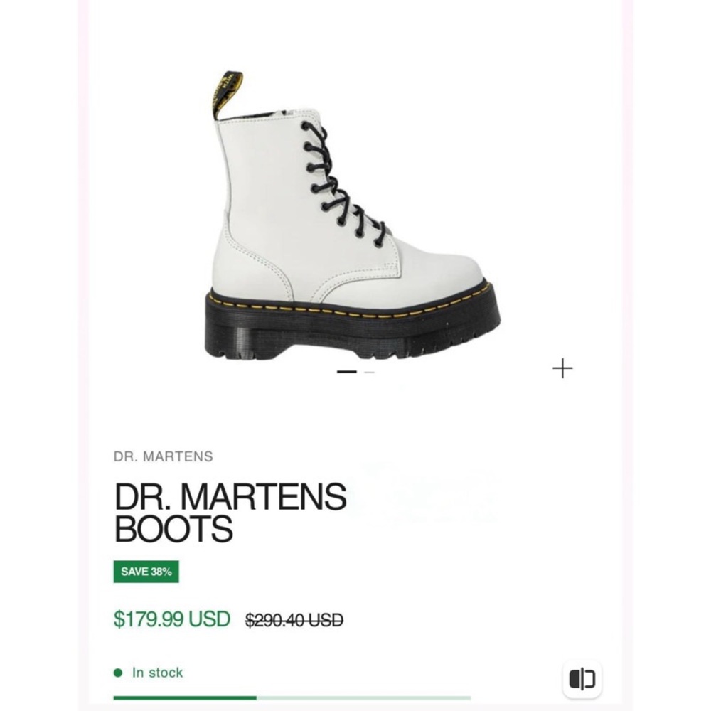 Dr. Martens White Boots